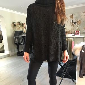 Free People Oversized Turtleneck Sweater